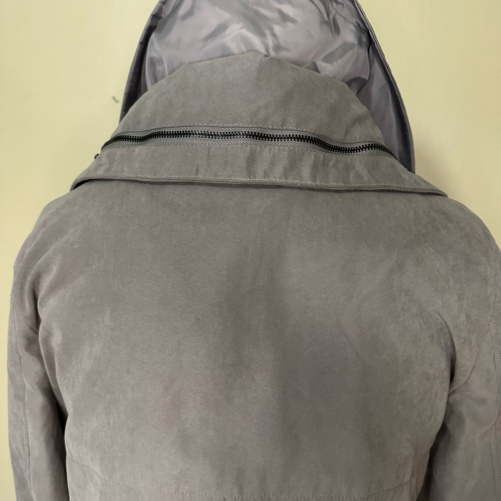Mo-Ka Women’s (XS) All Weather Jacket with pull cords at waistline : grey - Picture 3 of 5